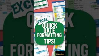 Quick Date Formatting in Excel (Tips & Tricks)  #techtipspro
