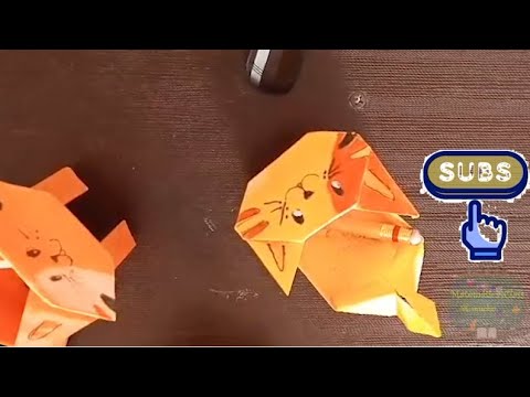 Gato en origami - @MatematicasClassmuchomas​