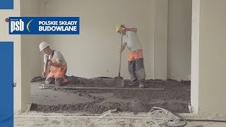 iX CPP20 przy realizacji cementowego podkładu podłogowego w konsystencji półsuchej - LAFARGE HOLCIM