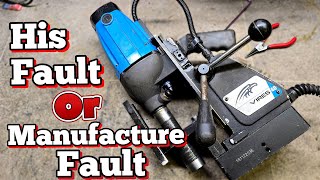 How to fix a broken Vires 40 or Rotabroach Commando 40 magnetic drill. But who broke it??