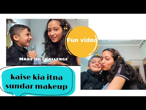 Fun video/ Makeup challenge/ watch till the end there something interesting 🙈