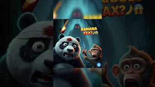 The Big Jungle Gangster is Back… But He Wants Banana Tax?! 😱🍌#JungleGangster#FunnyHorror#BananaTax