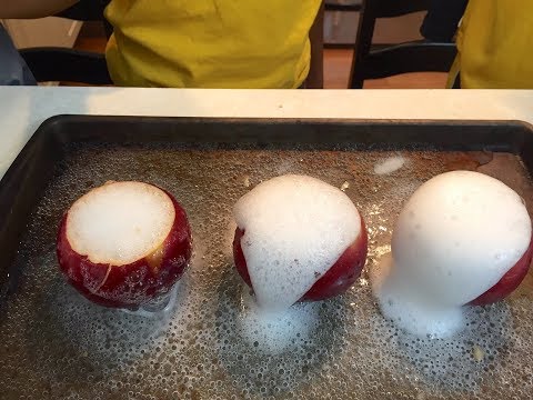 Apple, Baking Soda & Vinegar Experiment: Fall Science Experiments For Kids