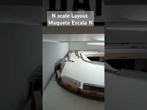 Maquete em Teste  #kato #nscale #trens #modeltrainlayout #railway #trem #bnsf