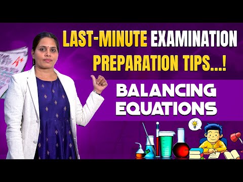 Balancing Equations | Easy Science Education | Science Tips for Exams #science #scienceexperiment