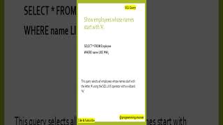 SqlQuery 18 #SQLInterviewQuestions #shorts