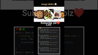 image slider #menu 😍in#css #dev #frontend #htmlcss #tamil #coding #cssbutton #animation #shorts