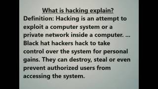 WHAT IS HACKING ? #sHORTS #SHORT #hacking