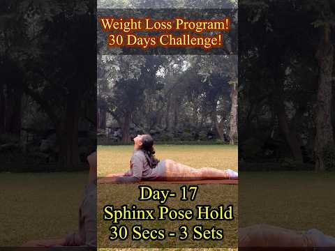 Weight Loss Program by Yoga| 30 Days Yoga Challenge | Day -17 | Sphinx Pose Hold @Nurturing_yoga