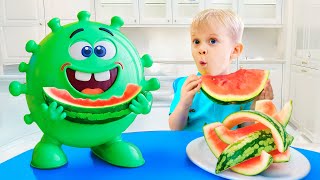 Oliver and Kids Story About Viruses