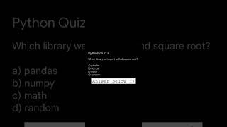 Python Quiz 8 For Beginners #codingforbeginners #coding #pythonforbeginners #pythonbasics #shorts