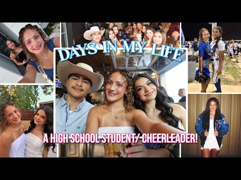 SPEND 3 DAYS WITH ME AS A STUDENT AND CHEERLEADER! | 📣🩵🤠📚