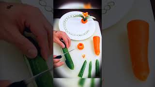 Amazing  Salad Decoration | How to make carrot decoration #shorts #art #trending