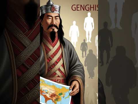 Legacy of Genghis Khan: A Global Genetic Footprint #shorts #history #facts #ancient#scary#ancestors