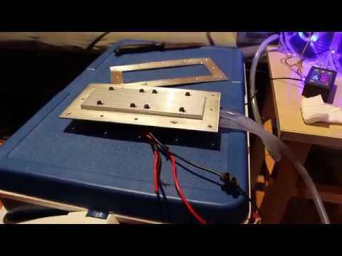 DIY Peltier water block / heatsink / water cooling preview and testing (Homemade fridge)
