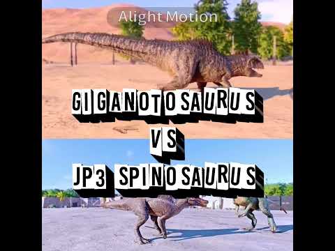 Giganotosaurus vs jp3 spinosaurus