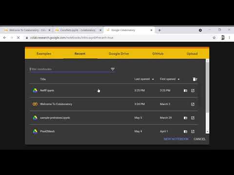 توضيح استخدام الكوكل كولاب بارت 1