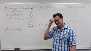 Using Factoring to Solve Quadratics (Precalculus - College Algebra 18)