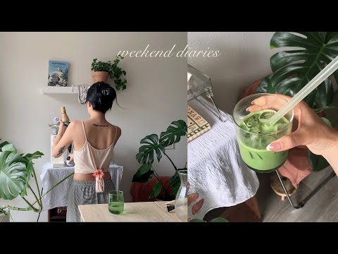 LA weekend vlog｡˚𖦹° morning matcha, rose bowl flea market, vintage home decor thrift, grwm
