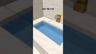 Minecraft working bathtub #shorts #minecraft