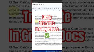 How to Translate in Google Docs in Seconds!
