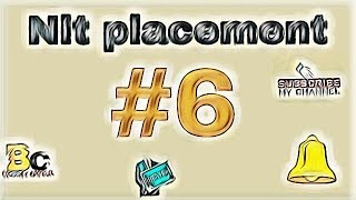 Nit placement full details of package salary