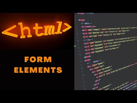 21. HTML Form Elements