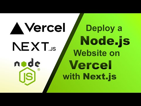 Deploy a Node.js Website on Vercel with Next.js