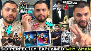 NakuL Mentality💀Sid Reacts🚀Reply Why Aman Don't Deserve Rising Creator⭐Sid On FF Support💕Clarify😀💯