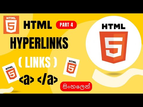 HTML Links  - 04  Web Development Tutorial in Sinhala | Adding Html Hyperlinks | Frontend Coder SL