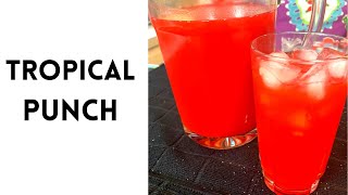 Tropical Punch | Homemade Tropical Punch | Party Punch Ideas | 3 Ingredient Punch