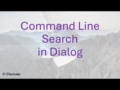Command Line Search in Dialog