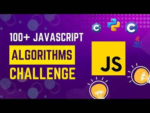 JavaScript 100 + Algorithm Challenges with Problem-Solving Exercises