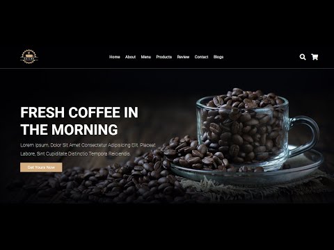 Design a Coffee Shop website html css javascript pre made free secure code | Zero Cyber