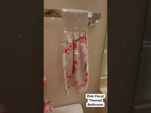 Bathroom Ideas #pinkfloral #pikofloralthemed #bathroom  #bathroomdesign  #bathroomdecor