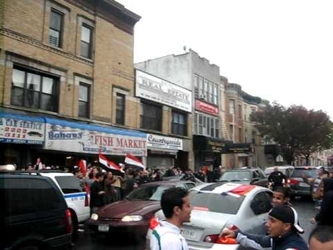 Egyptian soccer fans in Bay Ridge