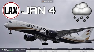 KLAX LIVE |  JAN 4, 2026 | RAINY LOS ANGELES INT AIRPORT  LIVE STREAM WEBCAM IRL