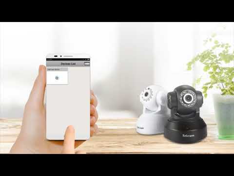 Sricam indoor IP Camera WiFi setup tutorial