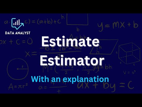 Estimate and estimator #estimator #estimates #explanation