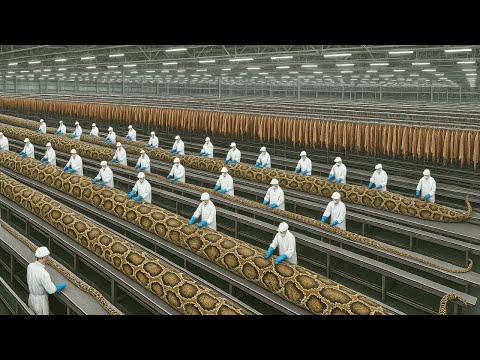 Inside the Snake Leather Factory – How Snake Skin Becomes Luxury Jackets & Bags | Complete Process