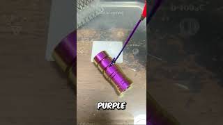 Titanium Changes Color By Using Electricity (@kung6335)