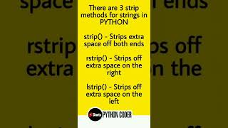 Types Of #Strip 's in #Python #Coder #Coding #Programmer #Pythoncoder #Javascript#java #css3 #aws