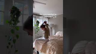 Make your room a cozy get away ✨💕 #cozybedding #aestheticroomdecor #aestheticroomdecor #bedroom