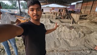 My vlog ( chousa ka brick making machine #vlog #dailyvlog 😮😮