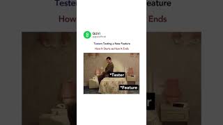 Tester Testing a new feature 😅😅 #programmingmemes #shorts