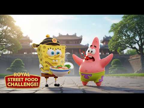 SpongeBob & Patrick Explore Central Vietnam 🇻🇳 | Funny Street Food Adventure in Da Nang & Hue!
