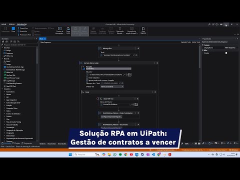 Solução RPA em UiPath - Gestão de Contratos a Vencer.
