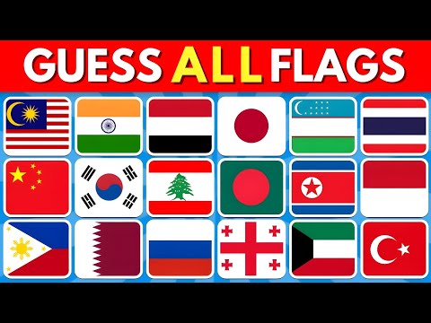 🚩 Guess the Country by the Flag Quiz 🌎 | Can You Guess All Asian Flags?