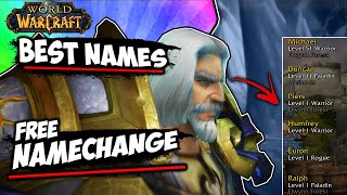 How to Get the Best Names and Free Name Changes in World of Warcraft