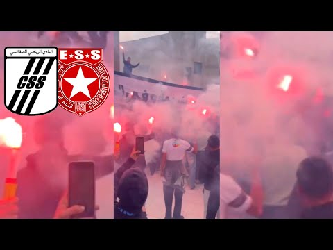 جماهير النادي الرياضي الصفاقسي | CSS 1.0 ESS  بعد هدف هشام بكار الدنيا تشعل في حي البحري 🔥 🖤🤍